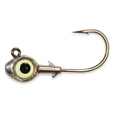Z-MAN Trout Eye Finesse jighead with oversized 3D eyes for lifelike presentation.