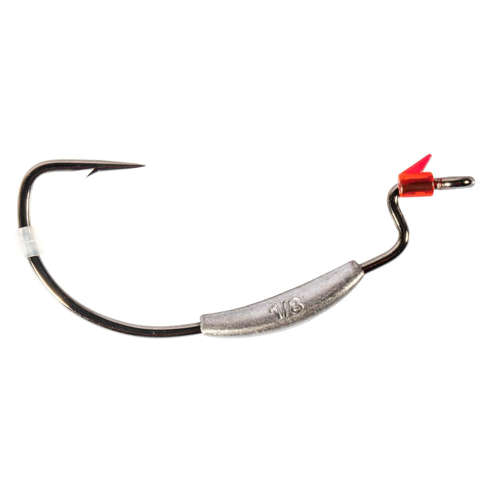Z-Man ZWG50-18PK3 weighted swimbait hook with neck keeper for secure ElaZtech plastics during casts.