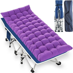 ZAMOTEO camping cot with detachable mattress for comfortable outdoor rest.