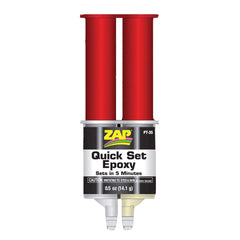 Zapf Creation ZAP 5 Minute Quick Set Epoxy bottle offers fast cure and clear, durable bonds.