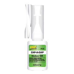 Zap-A-Gap CA+ bottle for precise fly tying and strong, smooth knots.