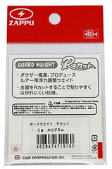 Zappu ZBWHG10 Board Weight R Cut 1.0g - Hologrm finish, angled view
