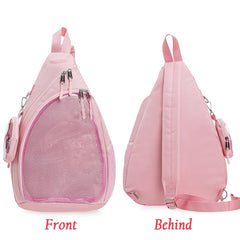 ZAROXOXS Ita Bag exterior zipper pocket provides quick access and extra storage.