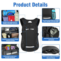 Zavothy free 3L hydration bladder ensures easy, hands-free hydration on long climbs.
