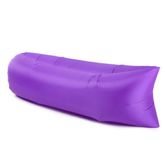 ZAWELIYO inflatable sofa for travel and camping, waterproof, foldable, quick setup.