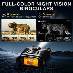 ZBFACAI 4K night vision video recording captures high-detail footage with sound