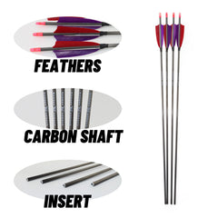 ZE ZHAN-E ARCHERY removable 100 grain tips enable quick field maintenance