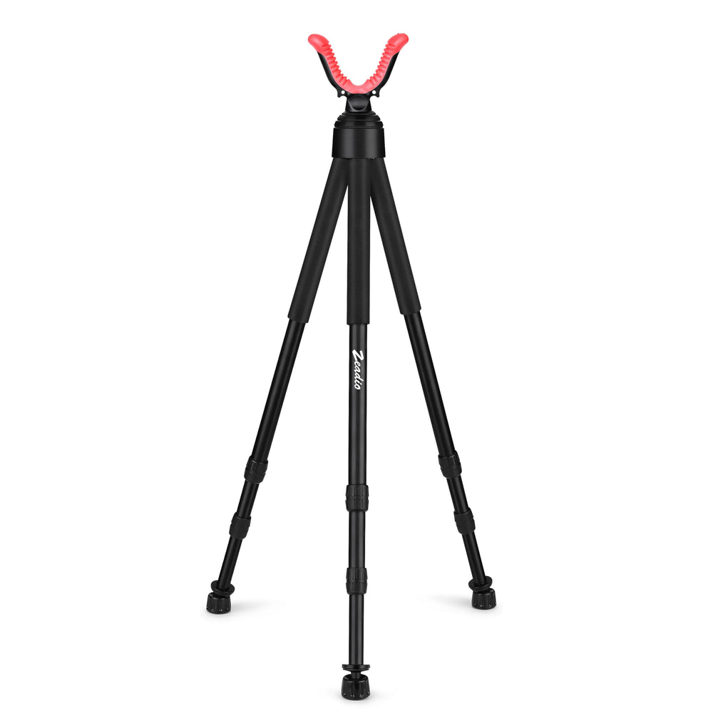 Zeadio tripod hunting rest foam grip close-up showing comfortable field handling
