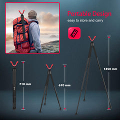 Zeadio tripod hunting rest non-marring yoke head prevents surface scratches