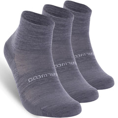 ZEAL WOOD no-show merino wool sock side view highlighting breathable mesh and moisture-wicking comfort.