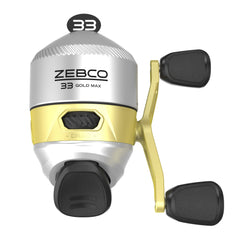 Zebco 33 Max Gold reel side view highlighting smooth action and finish