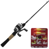 Zebco 33 Micro spincast reel close-up, all-metal gears promise durable, smooth retrieves.