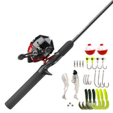 Zebco 404 spincast reel-rod-combo enables quick setup for beginners.