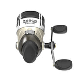 Zebco Bullet Mg spincast reel front-angle highlights ultra-light magnesium body for easy casting.