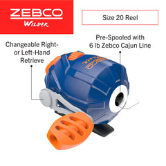 Zebco Kids Wilder fit-to-fish design suits young learners