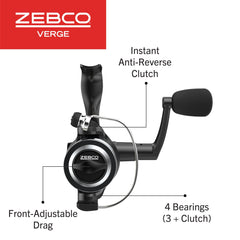 Zebco Verge bail-wire stainless steel for lasting durability in diverse conditions