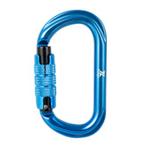 Zeluga 25KN auto locking carabiner with twist lock for one-handed operation.