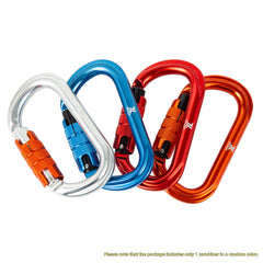 Zeluga oval carabiner in 7075 aluminum for lightweight, strong performance.