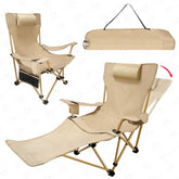ZEMIRO CHARGE reclining chair with adjustable backrest for versatile outdoor seating.