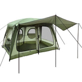 Zenicham camping tent waterproof exterior showing sturdy shelter for weather conditions
