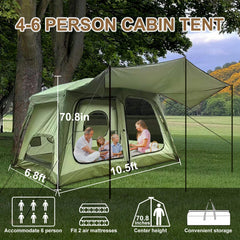 Zenicham tent rainfly attachment highlighting extra rain protection
