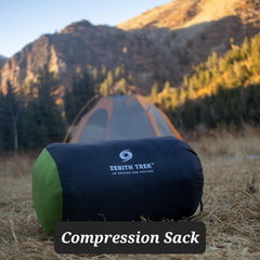 ZENITH TREK Comfy Feet Sleeping Bag interior offers ample loft and space for movement.