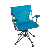 Zenithen Outdoor 360 swivel chair in teal offers versatile seating with full motion.