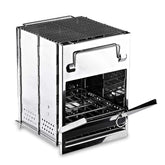 Zento Deals Camping Grill Large front view highlights rugged build for reliable outdoor cooking.