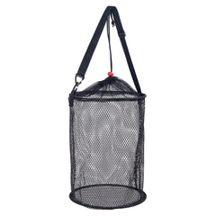 ZenWidea 5 gallon collapsible mesh bucket for live bait on a boat