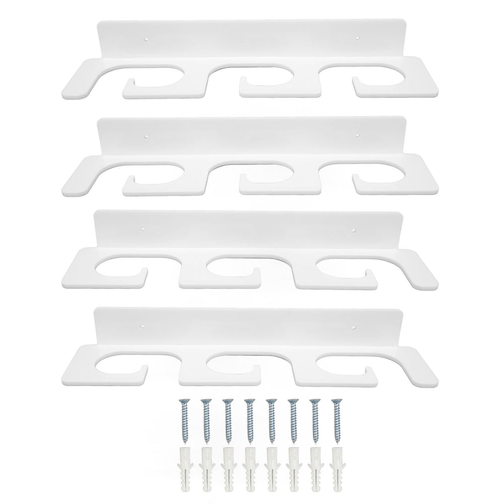 Zerodis wall-mounted fishing rod holder set on wall for organized storage