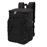 Zerone leak-proof backpack front view in black for daily outdoor use