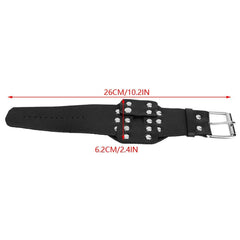 Zerone leather wrist guard provides comfortable wear for long fishing trips.