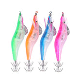 Zerone lighted squid jig hooks collection tempts fish with glow and lifelike color.