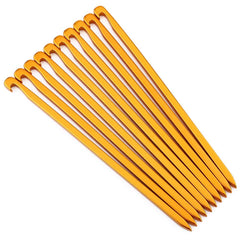 Zerone tent stakes 16 cm flat head for easy insertion and secure anchoring.
