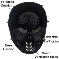 ZEZEFUFU tactical outdoor mask offering versatile protection during gameplay