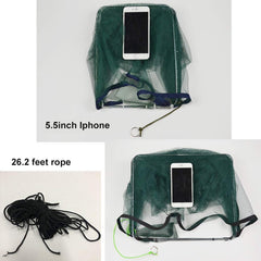 Close-up of zipper on crab trap
