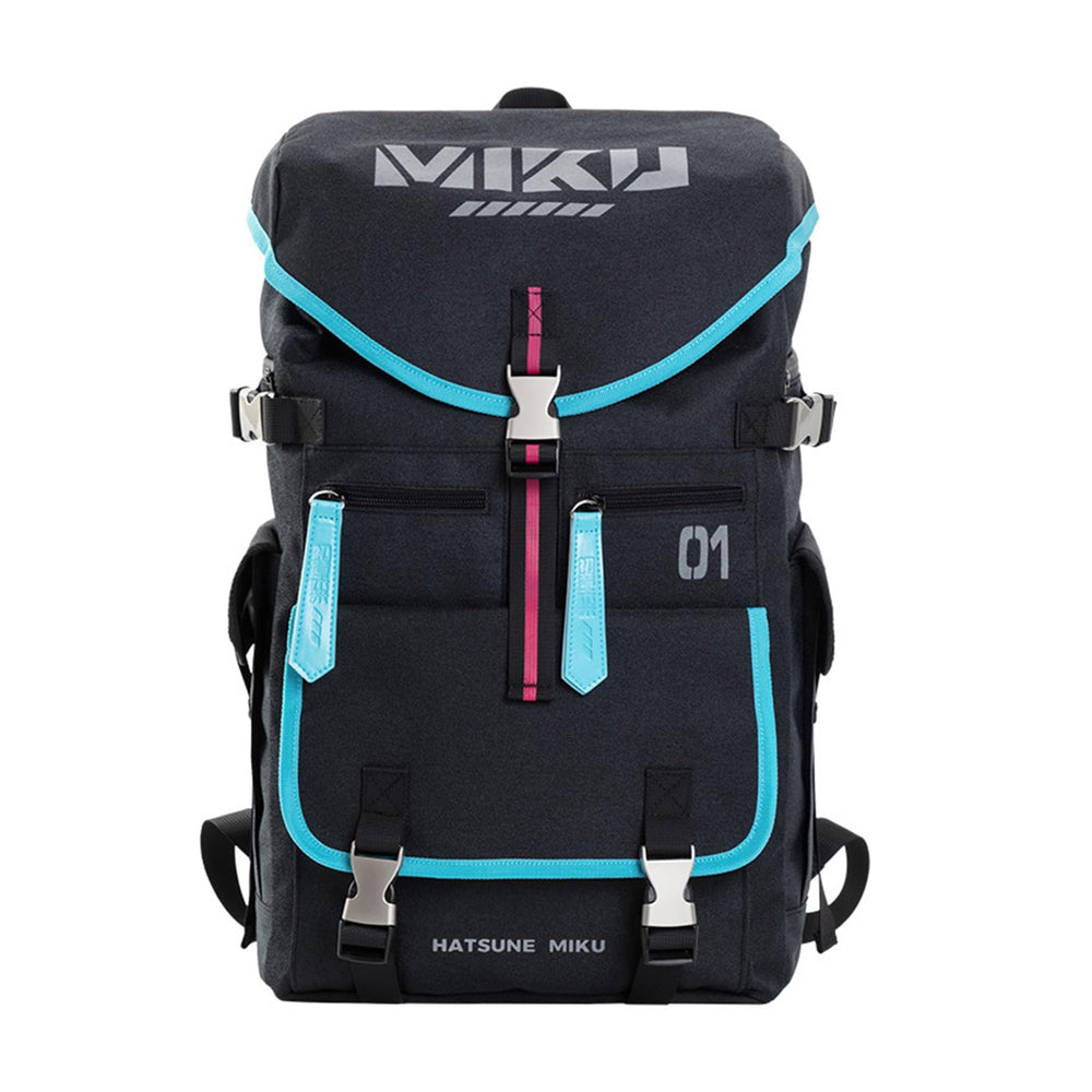 ZGTMSZ Hatsune Miku design backpack with reflective panel enhances night visibility.