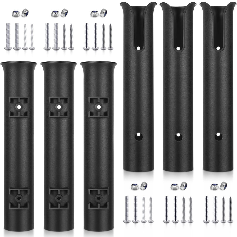Zhanmai 6 pack fishing rod holders mounted on wall