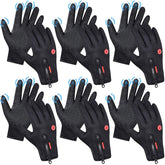 Zhanmai winter gloves front view showing warm insulation for outdoor activities