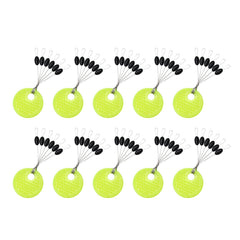 ZHIZHOUNEY 10group spaces bean fishing bobbers stoppers attached to line for quick setup