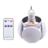 ZHIZHOUNEY solar camping light folding enables flexible outdoor illumination during camping.