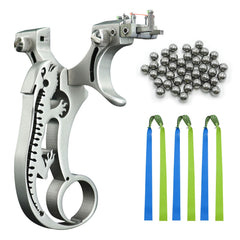 ZHUOCE metal slingshot hunting set with compact frame for easy carry
