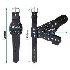 ZHUOCE adjustable wrist band in microfiber leather provides a secure fit