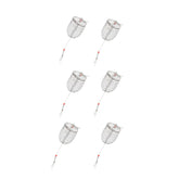 ZHYOHEN 6Pcs Bait Cage Set – 1.5 inch stainless steel bait traps, front view