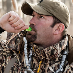 Zink ATM Green Machine duck call reed-assembly detail for easy maintenance and tuning.