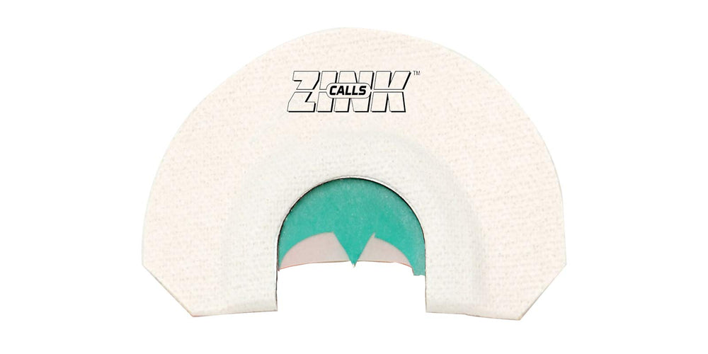 Zink Wicked Lady diaphragm call held in hand showing compact design for easy field use.