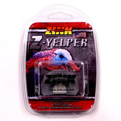 Zink Z-Yelper diaphragm call in hand showing authentic double cut sound for marsh or blind use