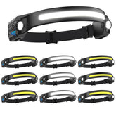 ZioeYiue headlamp wide-beam 230° provides broad hands-free visibility for outdoor adventures.