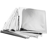 ZIP Emergency Mylar Blanket compact pack with sealed pouches, ideal for car kits.