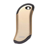 Zippo Champagne HeatBank 9s front view shows compact warmth on demand.